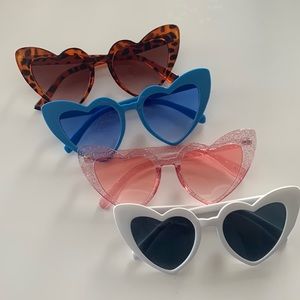 Bundle of heart-shaped sunglasses